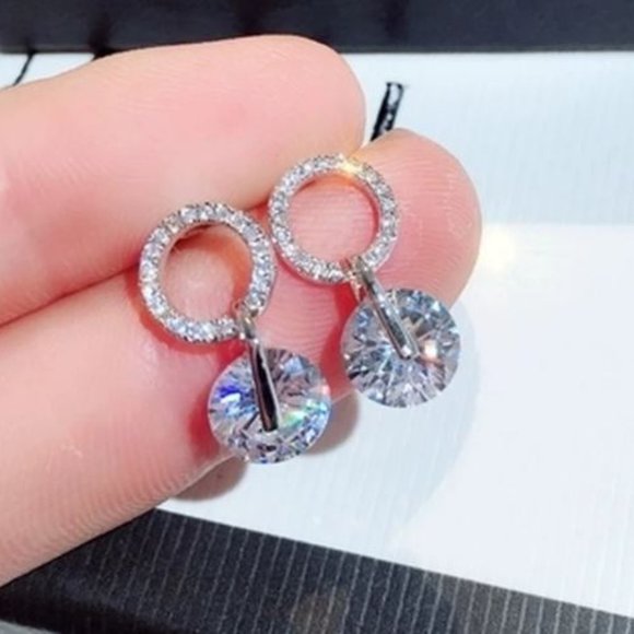 ❤️Dainty Fashion Small Circle Delicate Rose Gold Earrings For Women, F113 - Picture 5 of 9